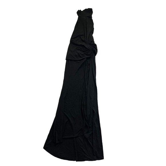 Alexandre Vauthier Mock Neck Halter Gown in Black - Picture 1 of 8